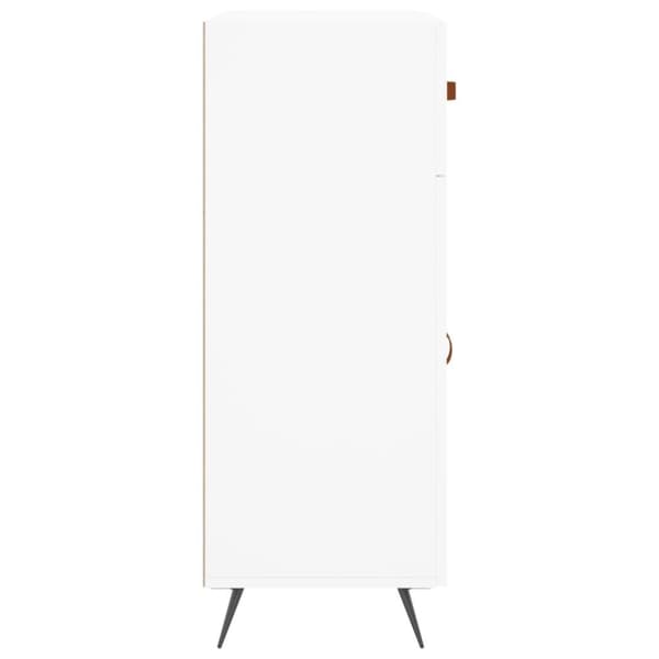 vidaXL Skjenk hvit 69,5x34x90 cm konstruert tre