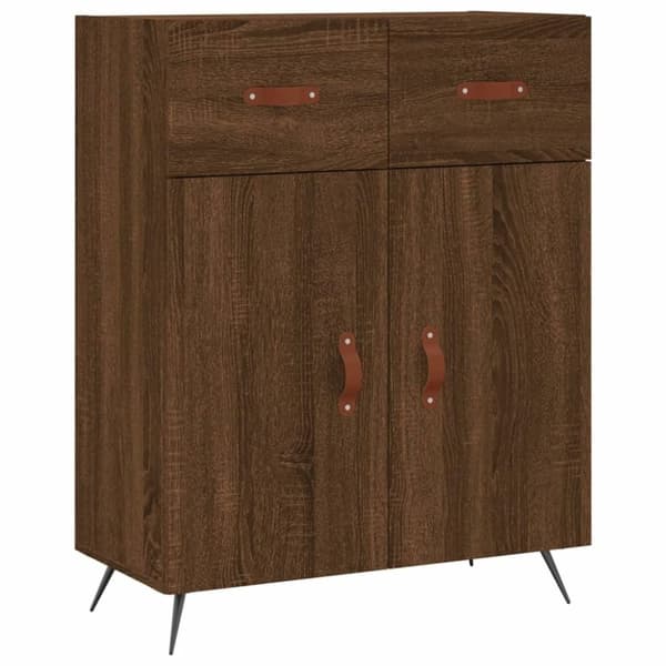 vidaXL Senkki ruskea tammi 69,5x34x90 cm tekninen puu