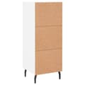 Miniatyrbilde 7 av 11: vidaXL Skjenk hvit 34,5x34x90 cm konstruert tre