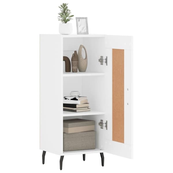 vidaXL skænk 34,5x34x90 cm konstrueret træ hvid