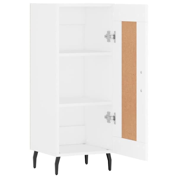 vidaXL skænk 34,5x34x90 cm konstrueret træ hvid