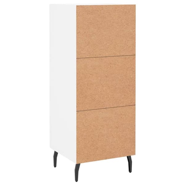 vidaXL skænk 34,5x34x90 cm konstrueret træ hvid