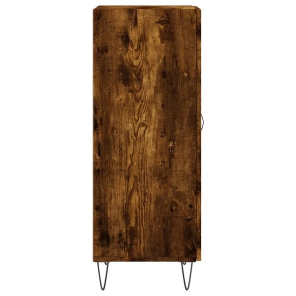 vidaXL Skänk rökfärgad ek 34,5x34x90 cm konstruerat trä