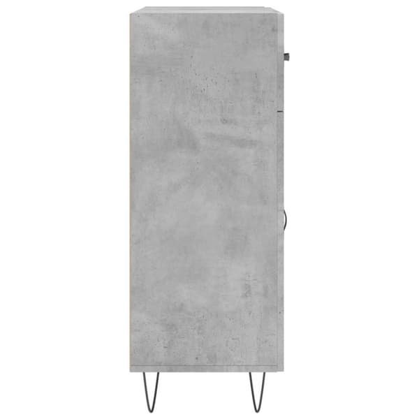 vidaXL Senkki betoninharmaa 69,5x34x90 cm tekninen puu