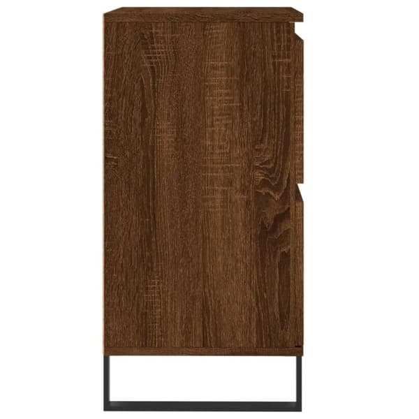 vidaXL Byrå brun ek 60x35x70 cm konstruerat trä