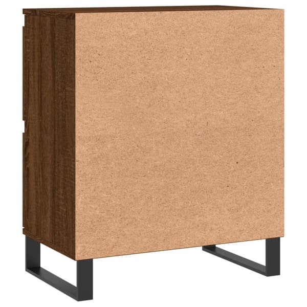 vidaXL Byrå brun ek 60x35x70 cm konstruerat trä