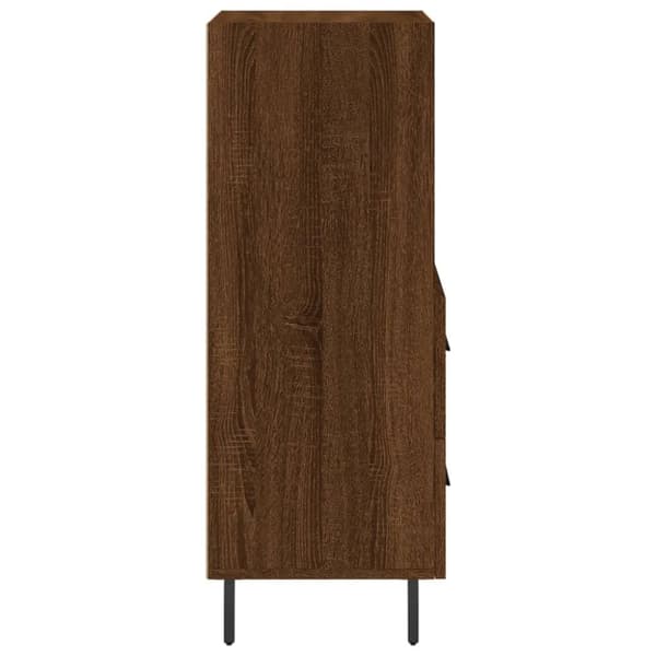 vidaXL Senkki ruskea tammi 34,5x34x90 cm tekninen puu