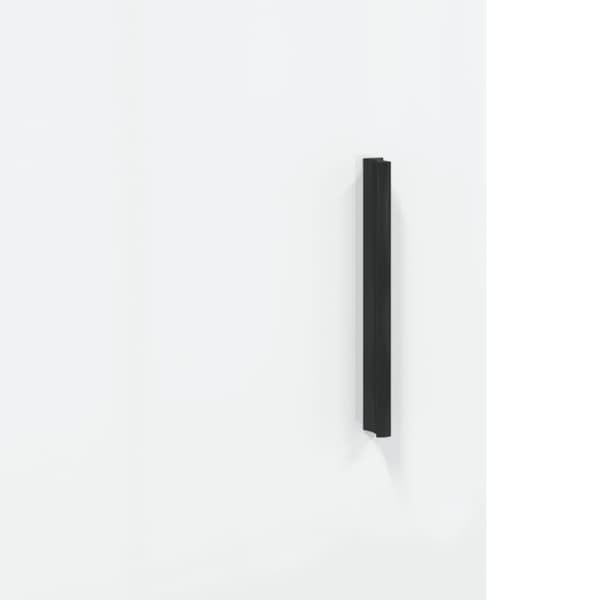 vidaXL skænk 34,5x34x90 cm konstrueret træ hvid højglans