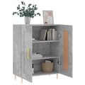 Pikkukuva 3 / 11: vidaXL Senkki betoninharmaa 69,5x34x90 cm tekninen puu