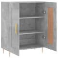 Pikkukuva 5 / 11: vidaXL Senkki betoninharmaa 69,5x34x90 cm tekninen puu