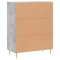 Pikkukuva 7 / 11: vidaXL Senkki betoninharmaa 69,5x34x90 cm tekninen puu