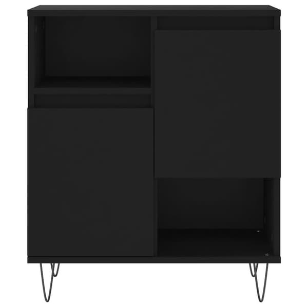 vidaXL Senkki musta 60x35x70 cm tekninen puu