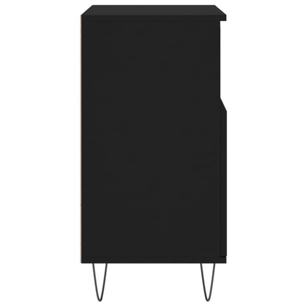 vidaXL Senkki musta 60x35x70 cm tekninen puu