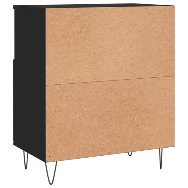 vidaXL Senkki musta 60x35x70 cm tekninen puu