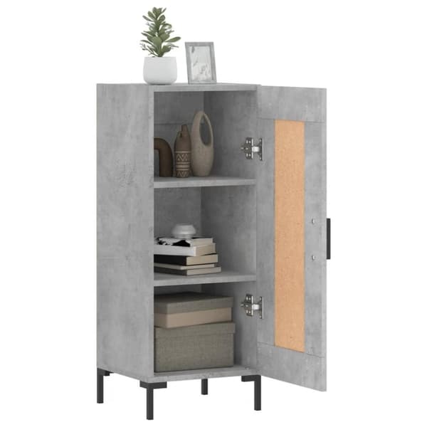 vidaXL skænk 34,5x34x90 cm konstrueret træ betongrå