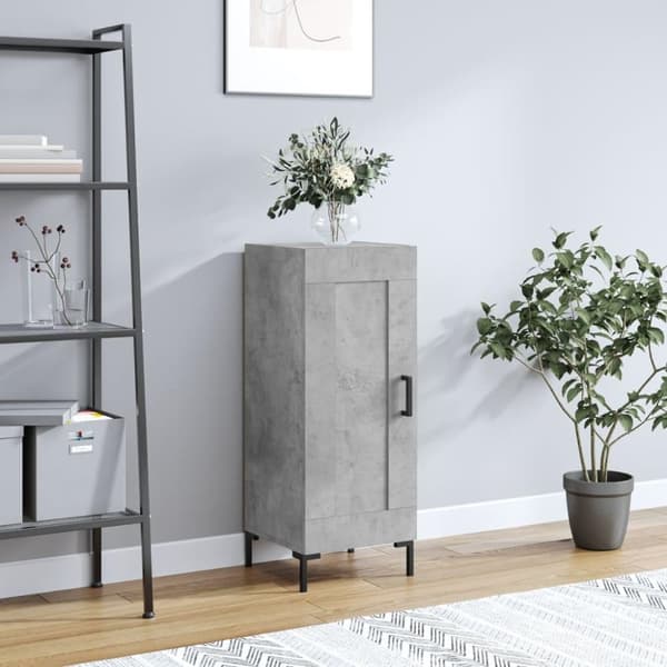 vidaXL skænk 34,5x34x90 cm konstrueret træ betongrå