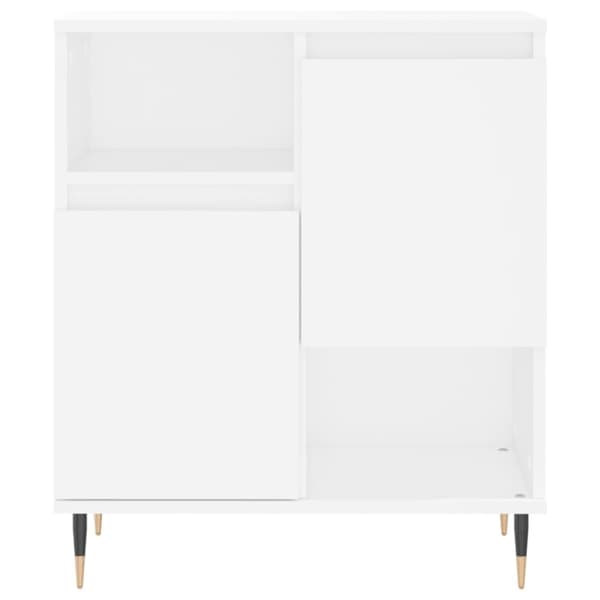vidaXL Byrå vit 60x35x70 cm konstruerat trä