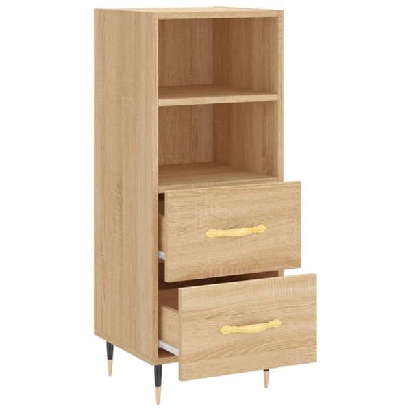 vidaXL Skänk sonoma-ek 34,5x34x90 cm konstruerat trä