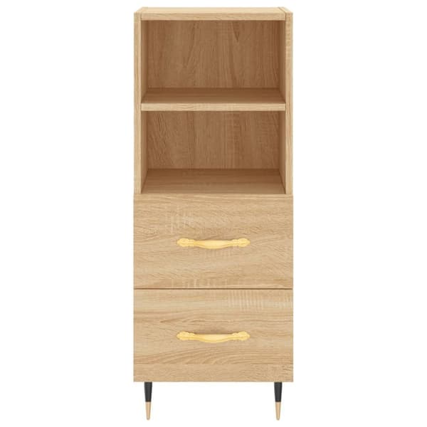 vidaXL Skänk sonoma-ek 34,5x34x90 cm konstruerat trä