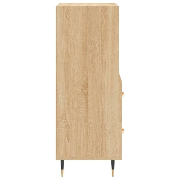 vidaXL Skänk sonoma-ek 34,5x34x90 cm konstruerat trä