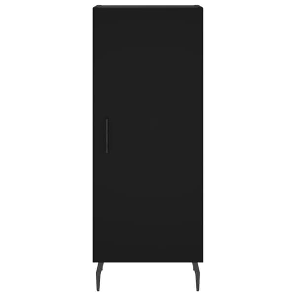 vidaXL Skjenk svart 34,5x34x90 cm konstruert tre