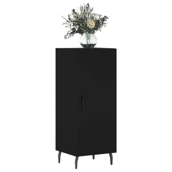 vidaXL Skjenk svart 34,5x34x90 cm konstruert tre