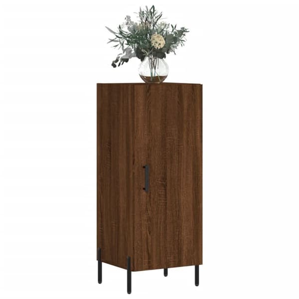 vidaXL Skjenk brun eik 34,5x34x90 cm konstruert tre
