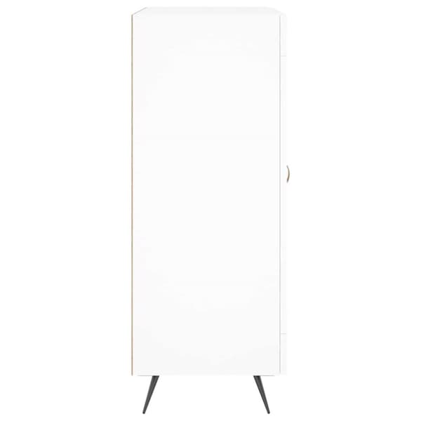 vidaXL Skjenk hvit 69,5x34x90 cm konstruert tre
