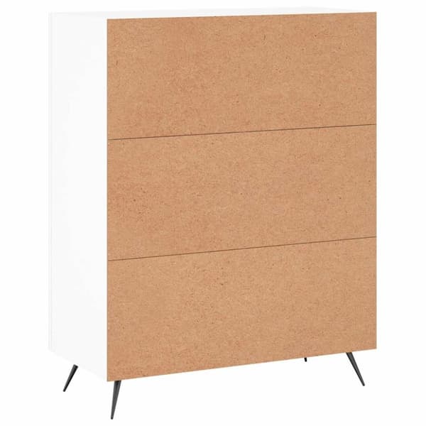 vidaXL skænk 69,5x34x90 cm konstrueret træ hvid