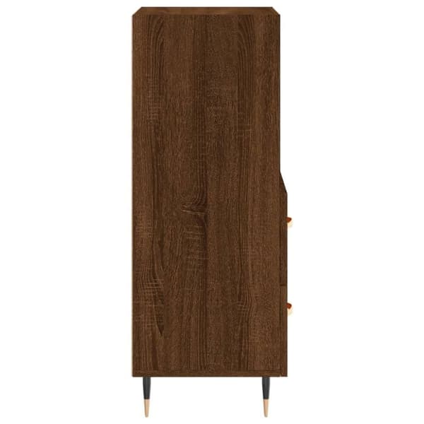vidaXL Senkki ruskea tammi 34,5x34x90 cm tekninen puu