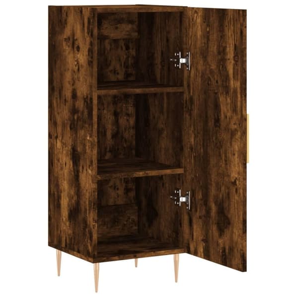 vidaXL Skjenk røkt eik 34,5x34x90 cm konstruert tre