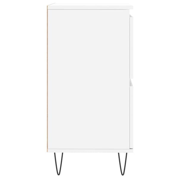 vidaXL skænk 60x35x70 cm konstrueret træ hvid