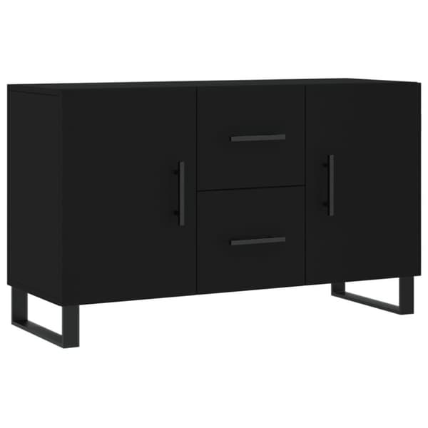 vidaXL skænk 100x36x60 cm konstrueret træ sort