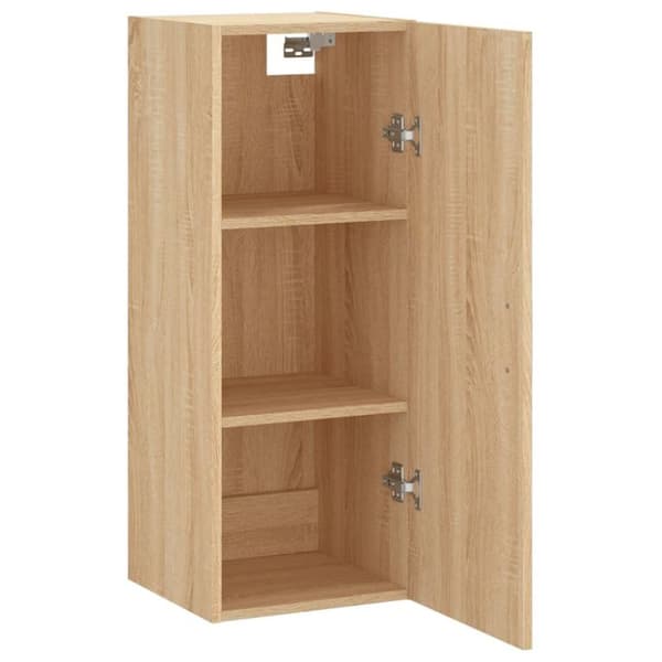 vidaXL Veggskap sonoma eik 34,5x34x90 cm