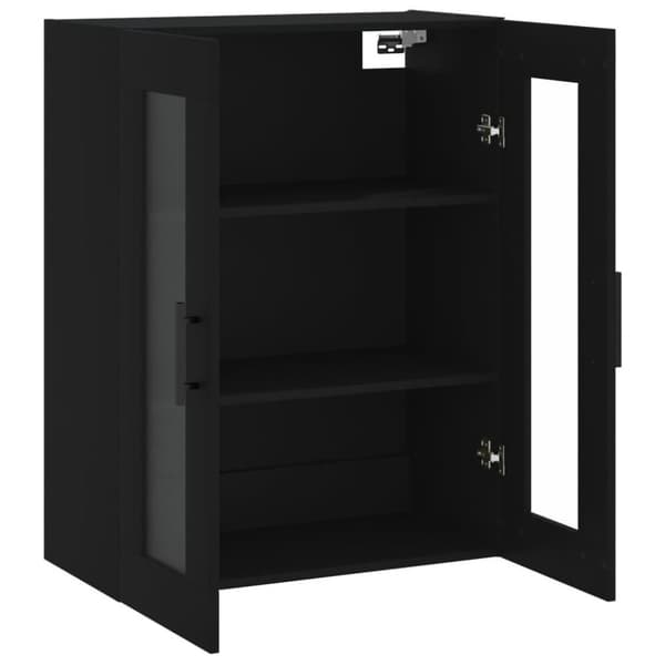 vidaXL væghængt skab 69,5x34x90 cm sort