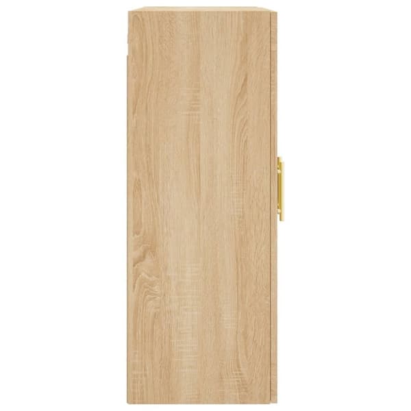 vidaXL Veggskap sonoma eik 69,5x34x90 cm