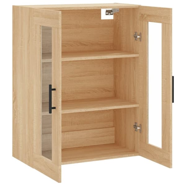 vidaXL Veggskap sonoma eik 69,5x34x90 cm