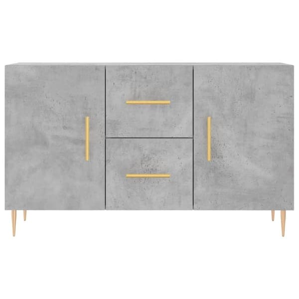 vidaXL Skänk betonggrå 100x36x60 cm konstruerat trä