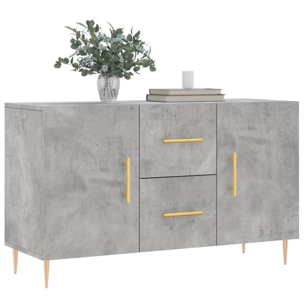 vidaXL Skänk betonggrå 100x36x60 cm konstruerat trä