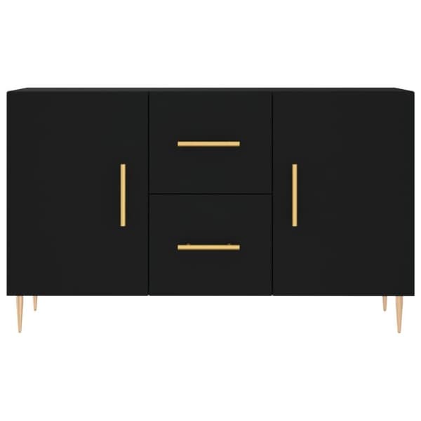vidaXL Skänk svart 100x36x60 cm konstruerat trä