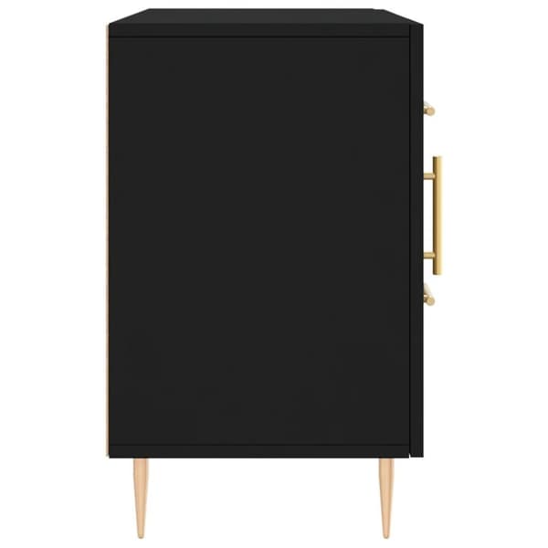 vidaXL Skänk svart 100x36x60 cm konstruerat trä