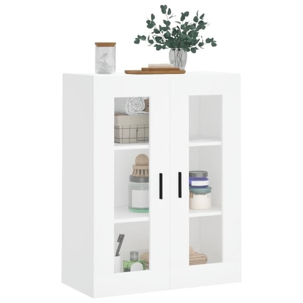 vidaXL Väggskåp vit 69,5x34x90 cm