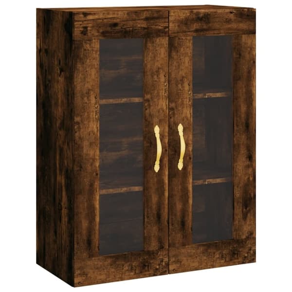 vidaXL væghængt skab 69,5x34x90 cm konstrueret træ røget sonoma-eg