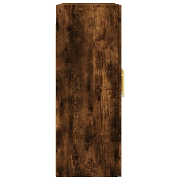 vidaXL væghængt skab 69,5x34x90 cm konstrueret træ røget sonoma-eg