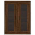 Miniatyrbilde 7 av 11: vidaXL Veggskap brun eik 69,5x34x90 cm