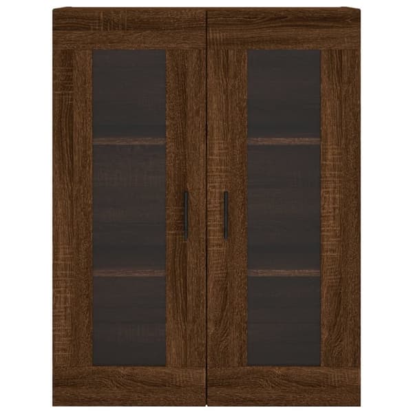 vidaXL Veggskap brun eik 69,5x34x90 cm