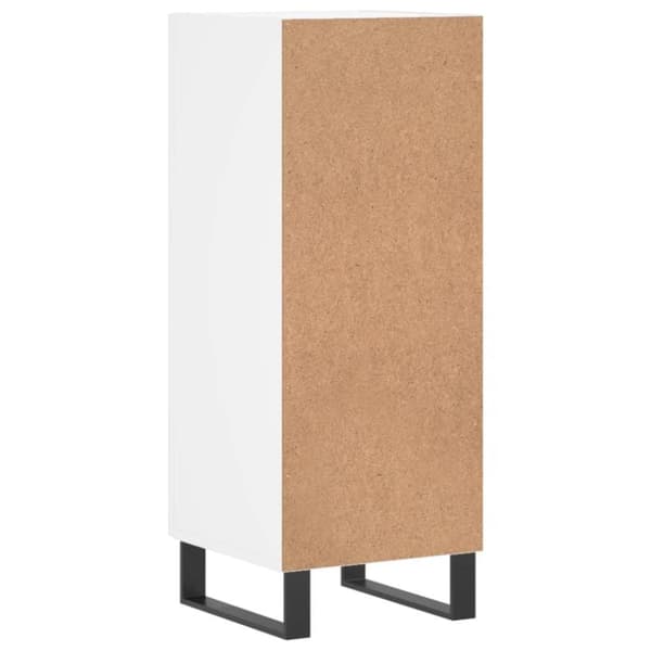 vidaXL skænk 34,5x34x90 cm konstrueret træ hvid