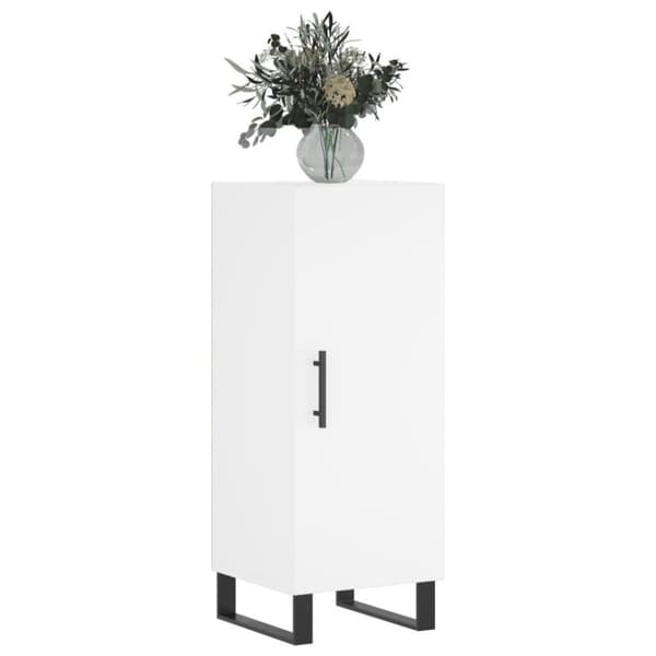 vidaXL skænk 34,5x34x90 cm konstrueret træ hvid