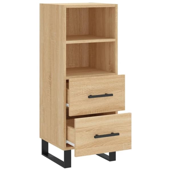 vidaXL skænk 34,5x34x90 cm konstrueret træ sonoma-eg