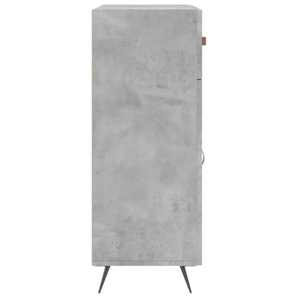vidaXL Skjenk betonggrå 69,5x34x90 cm konstruert tre